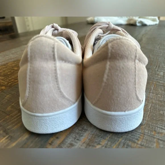Adidas Women's VL Court 2.0 Suede Size 8 Pink/White Sneaker - Picture 5 of 9